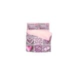 ست لحاف تک نفره ۴ تکه سه بعدی king size -طرح pink love